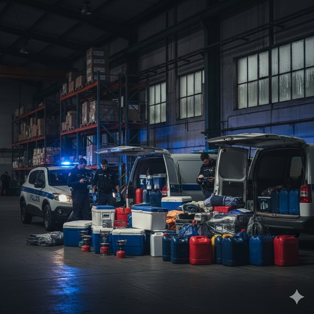 Golpe al apoyo logístico del narcotráfico: La Policía Local de Jerez interviene material para narcolanchas