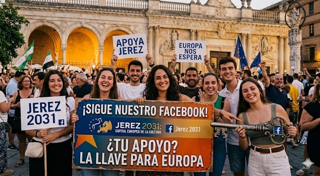 Sigue el Facebook de Jerez 2031: Tu apoyo es la llave para Europa