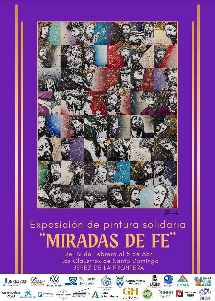 Fernando Quirós inaugura la exposición solidaria Miradas de Fe en los Claustros de Santo Domingo