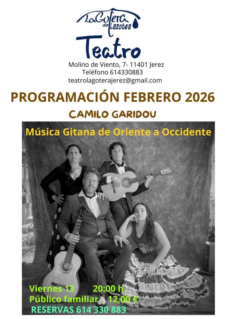 Concierto de Camilo Garidou en Jerez: El viaje sonoro de Mektub