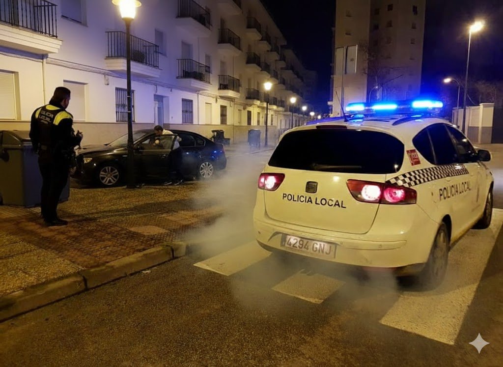 Espectacular detención tras persecución policial en pleno centro de Jerez