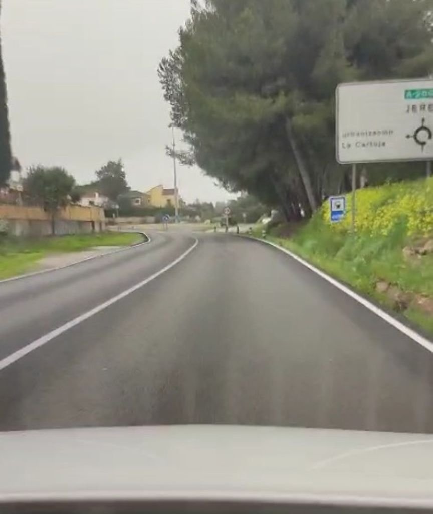 Estado de la carretera en El Portal y La Corta: Situación hoy