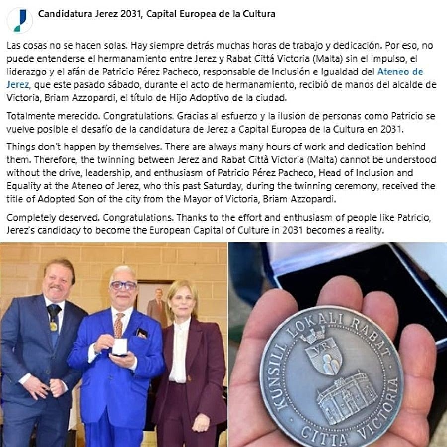 El misterioso caso del jerezano que Malta adora y su ciudad «olvida»