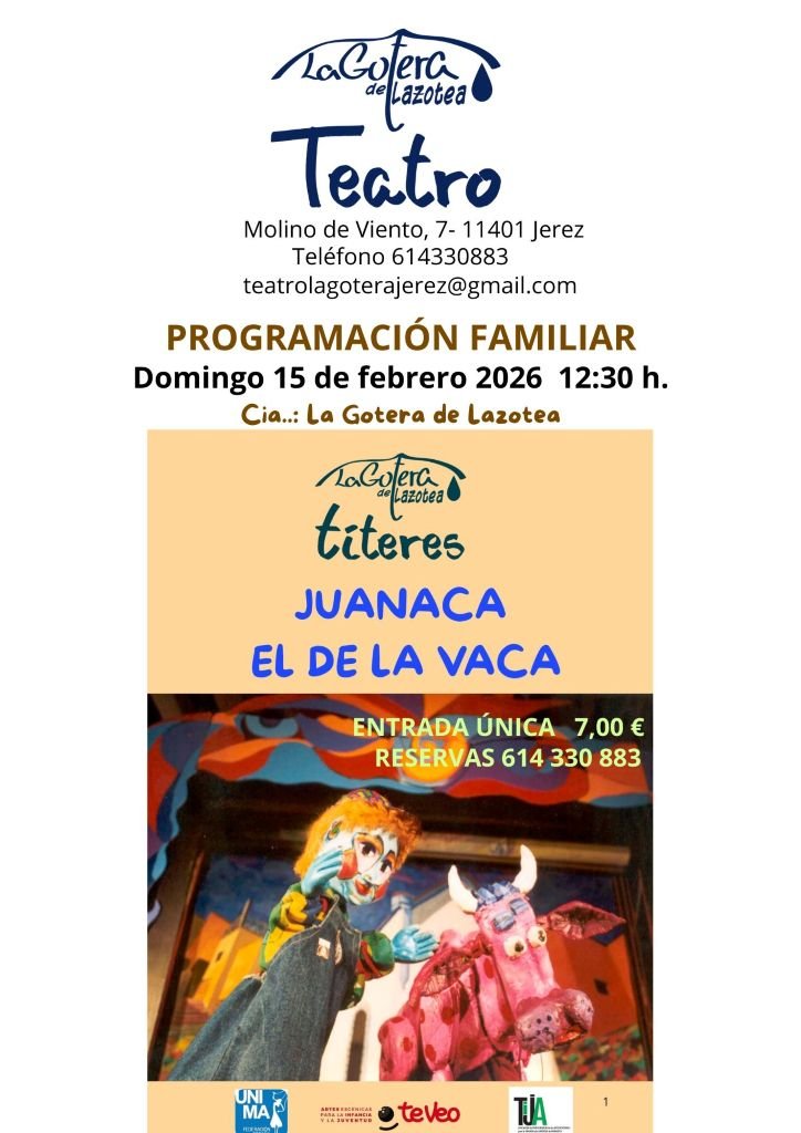 Títeres en Jerez: Juanaca el de la Vaca y el valor del ocio educativo