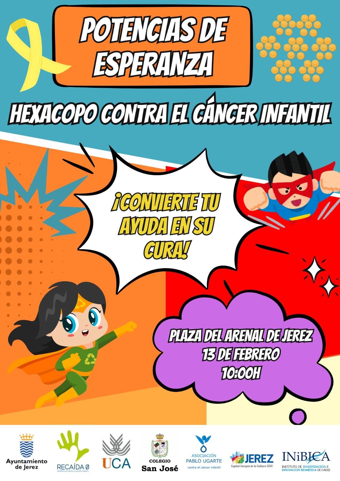 Potencias de Esperanza: El alumnado de Jerez se une contra la leucemia infantil