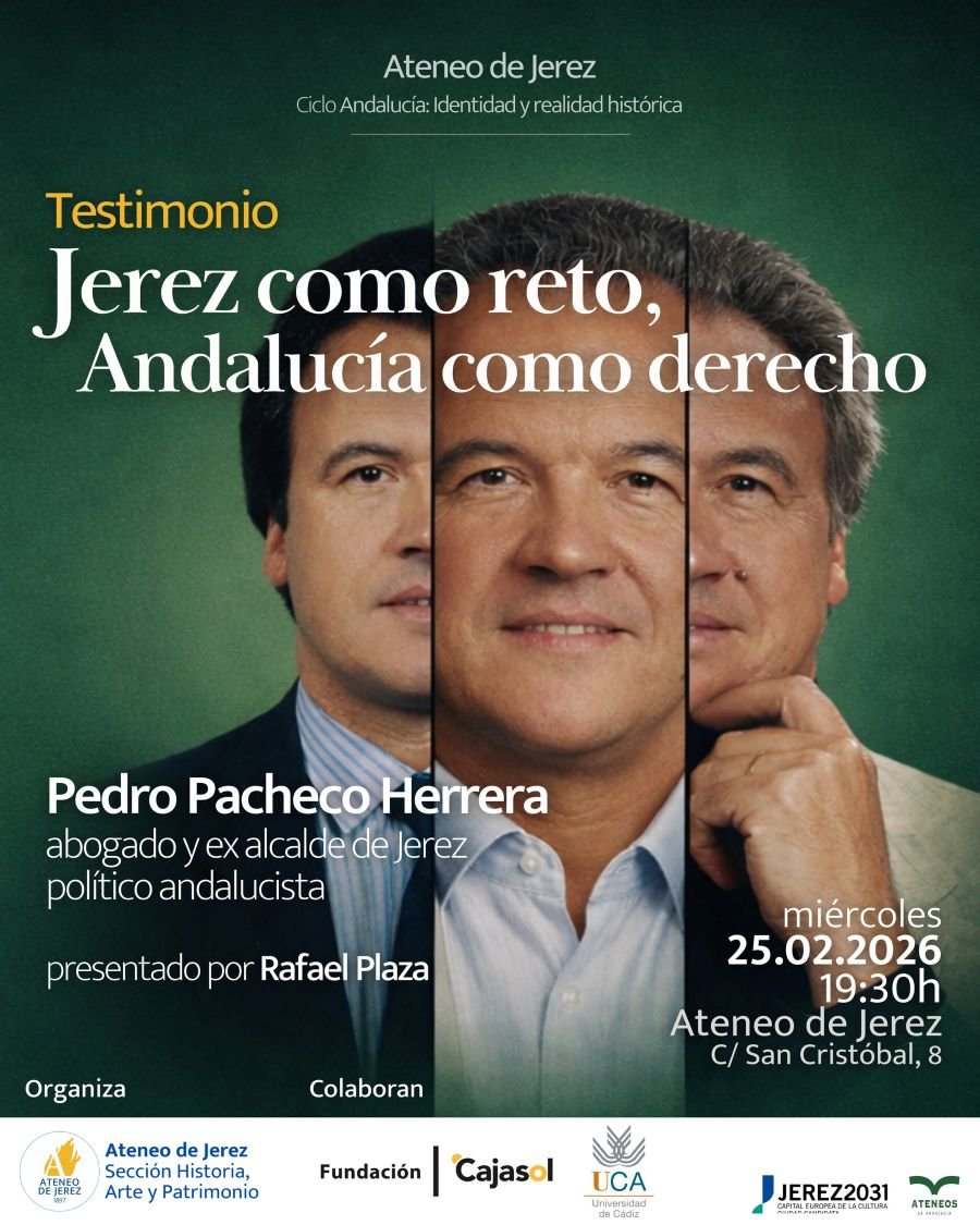 Pedro Pacheco analiza la Transición y el andalucismo en el Ateneo de Jerez