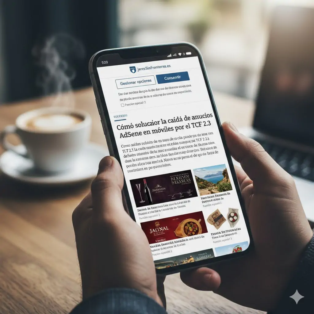Guía técnica para solucionar la caída de anuncios AdSense en móviles bajo el estándar TCF 2026.