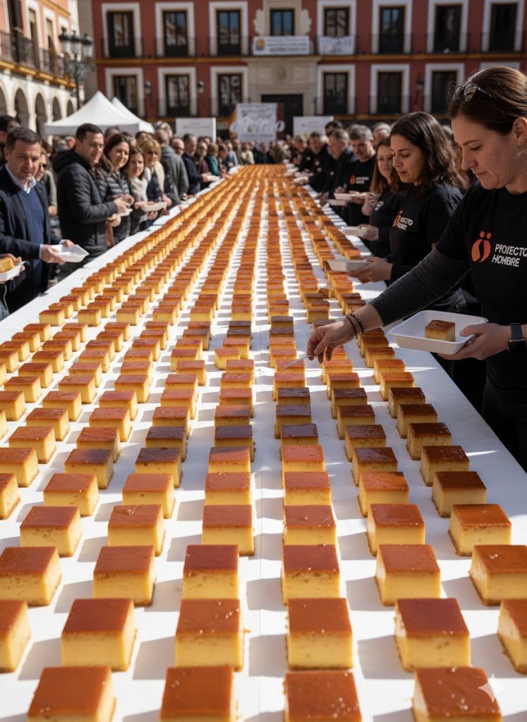 Jerez busca el récord con 4.000 porciones de tocino de cielo solidario