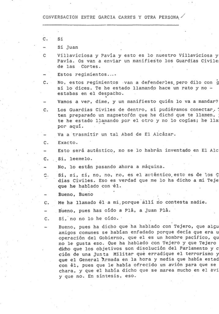 El destino final de Tejero en el 23-F: La llamada de García Carrés que vaticinaba un final a sangre y fuego