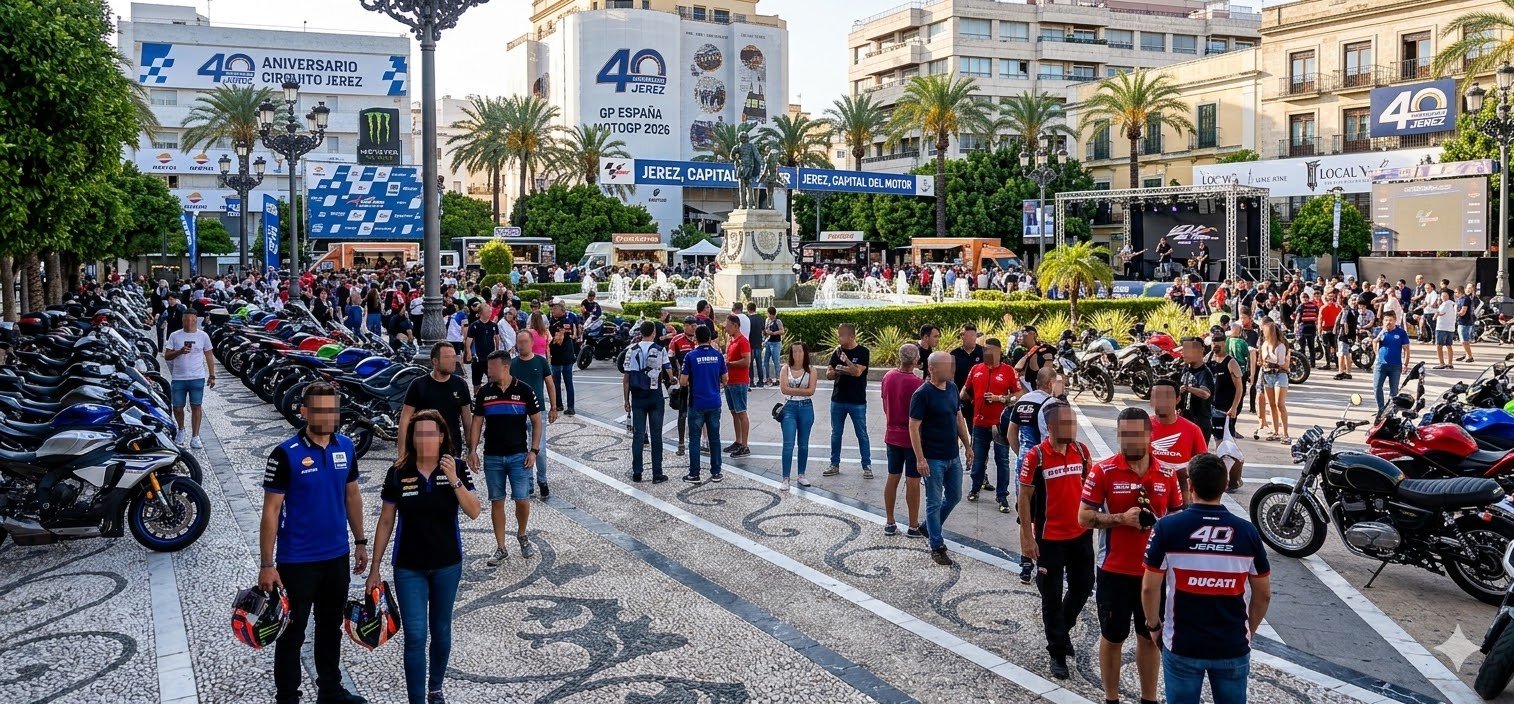 Guía oficial de las actividades del Gran Premio de Jerez 2026: Moto y fiesta en la calle