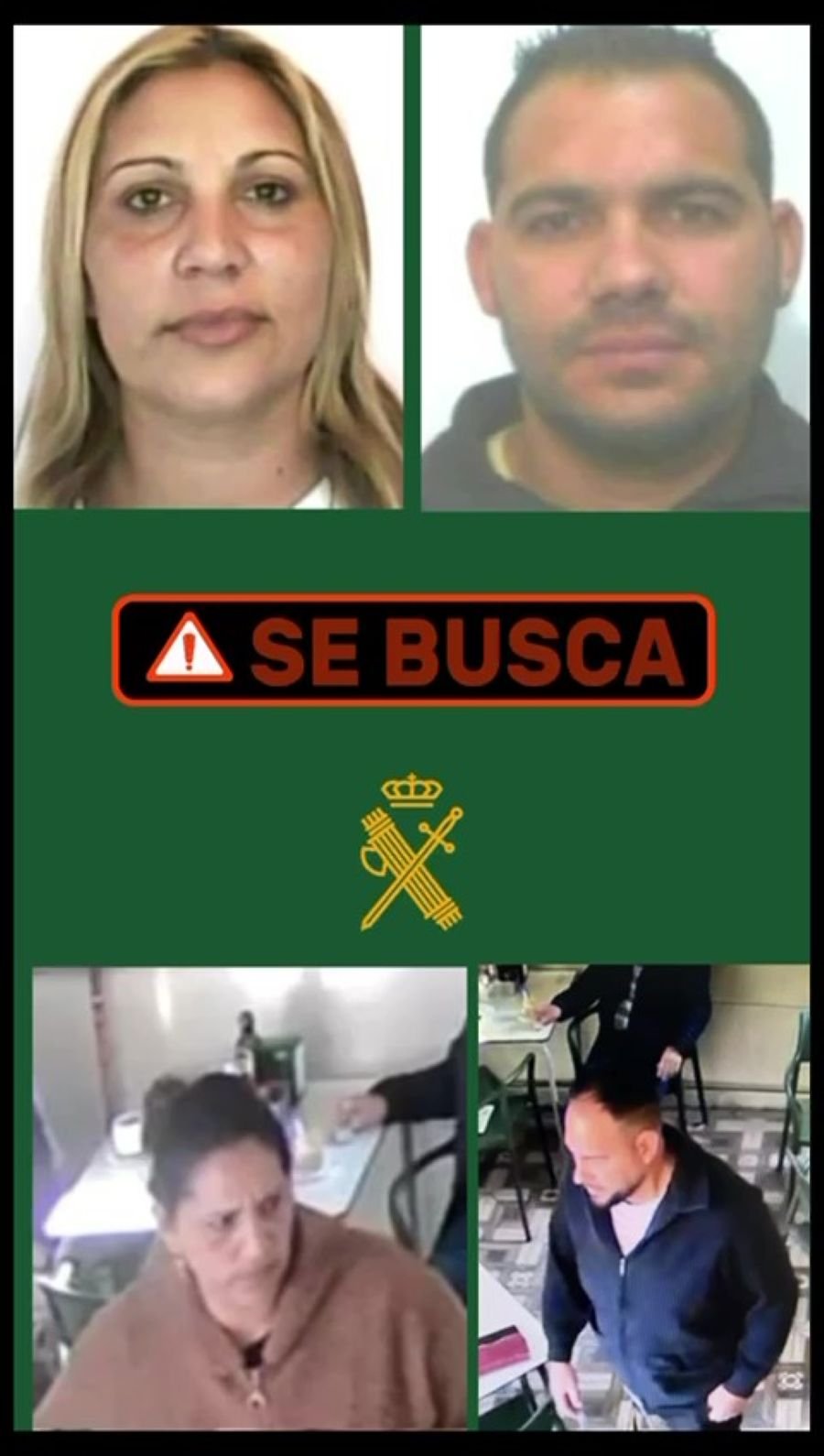 La Guardia Civil solicita ayuda para localizar a los presuntos autores de un homicidio en Almería