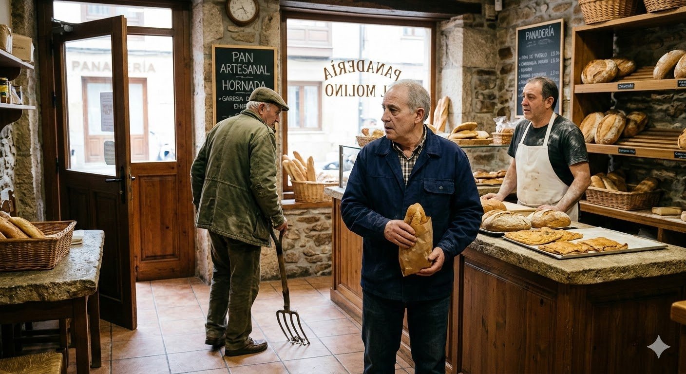 Multa por amenazar de muerte con una pala en una panadería
