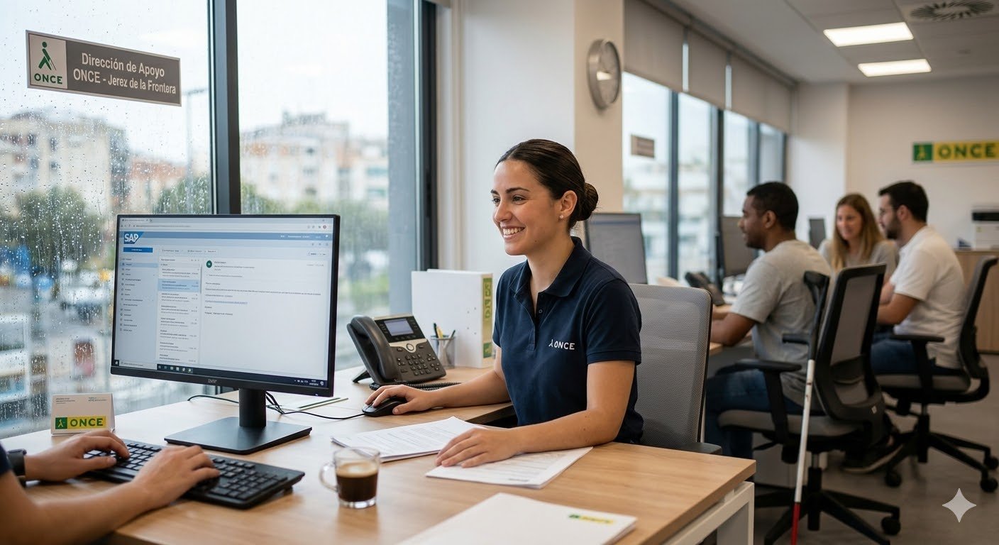 La ONCE busca personal en Jerez: Contrato indefinido y excelentes beneficios sociales