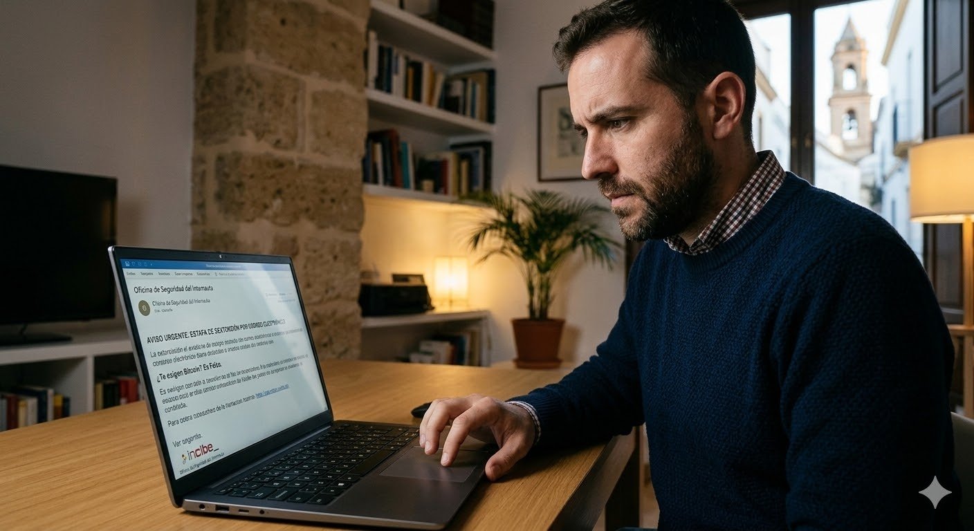 El engaño del «hacker» que te vigila: cómo identificar la estafa de sextorsión por correo electrónico