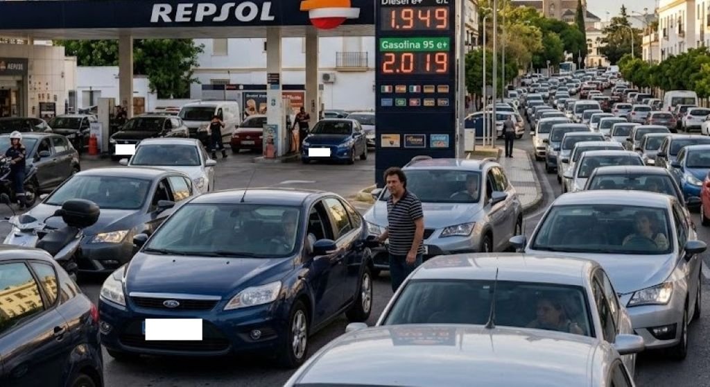 El precio de la gasolina se dispara y provoca largas colas en las estaciones de servicio