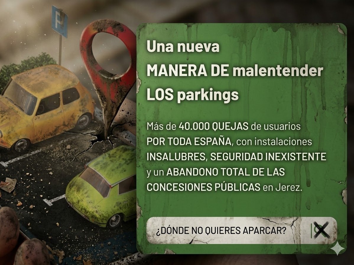 Inseguridad y falta de higiene en parkings de Jerez: el clamor contra una gestión deficiente