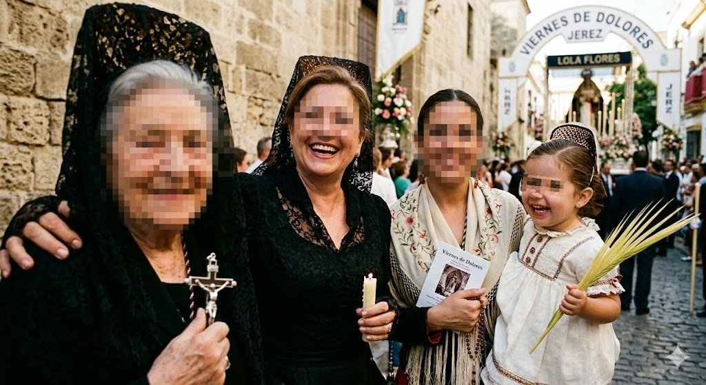 La celebración del Viernes de Dolores en Jerez y el nombre de Lola
