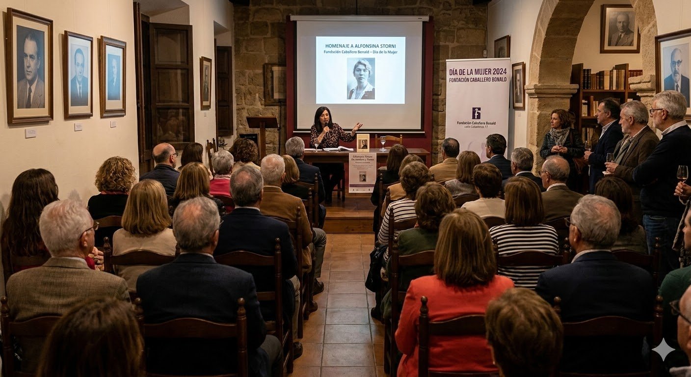 Homenaje a Alfonsina Storni en la Fundación Caballero Bonald por el Día de la Mujer