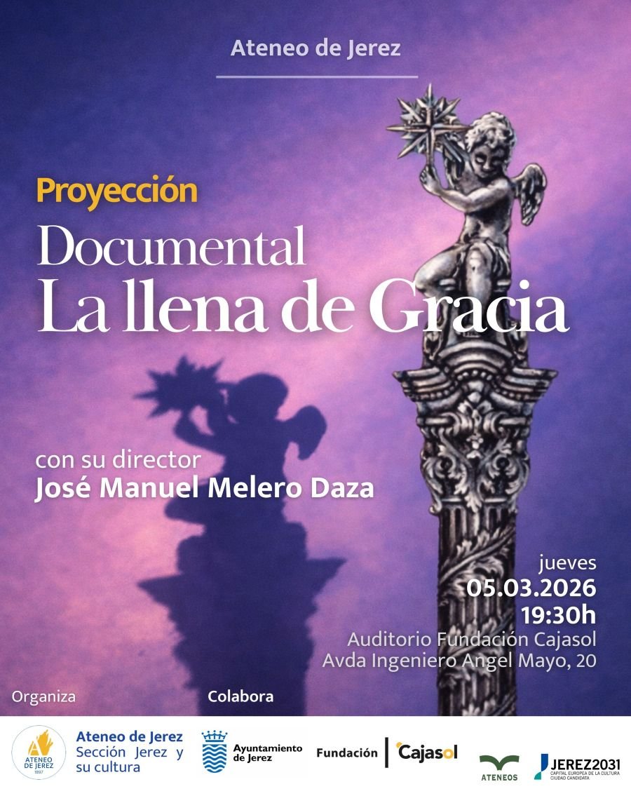 El Ateneo de Jerez y José Manuel Melero Daza presentan «La Llena de Gracia» en la Fundación Cajasol