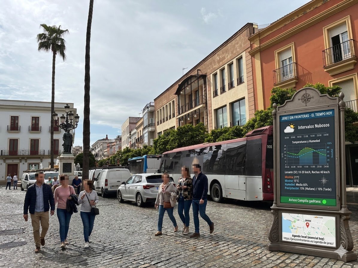 Previsión del tiempo en Jerez hoy sábado 21 de marzo: nubes y viento de levante