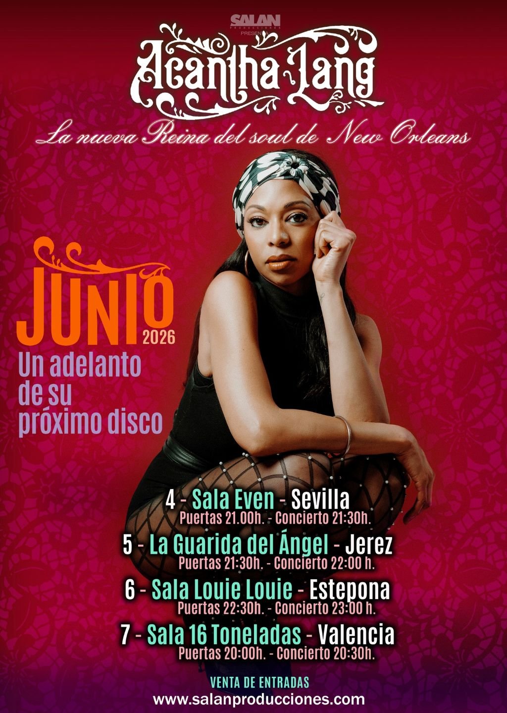 Acantha Lang en concierto en Jerez: Cita con el Soul en La Guarida del Ángel