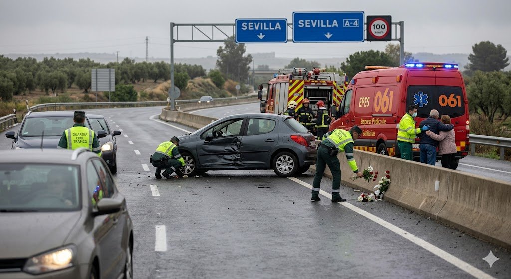 Accidentes de tráfico en Andalucía con dos víctimas mortales en Níjar y Sevilla