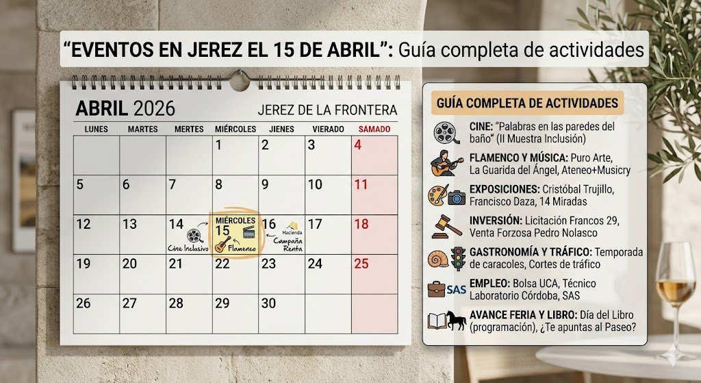 Eventos en Jerez el 15 de abril: Guía completa de actividades