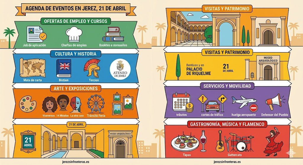 Planes y cultura para hoy: Agenda de eventos en Jerez el 21 de abril