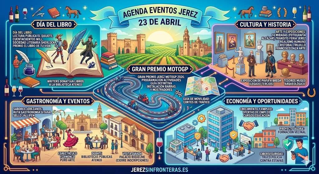 Qué hacer hoy: Agenda de eventos en Jerez 23 de abril