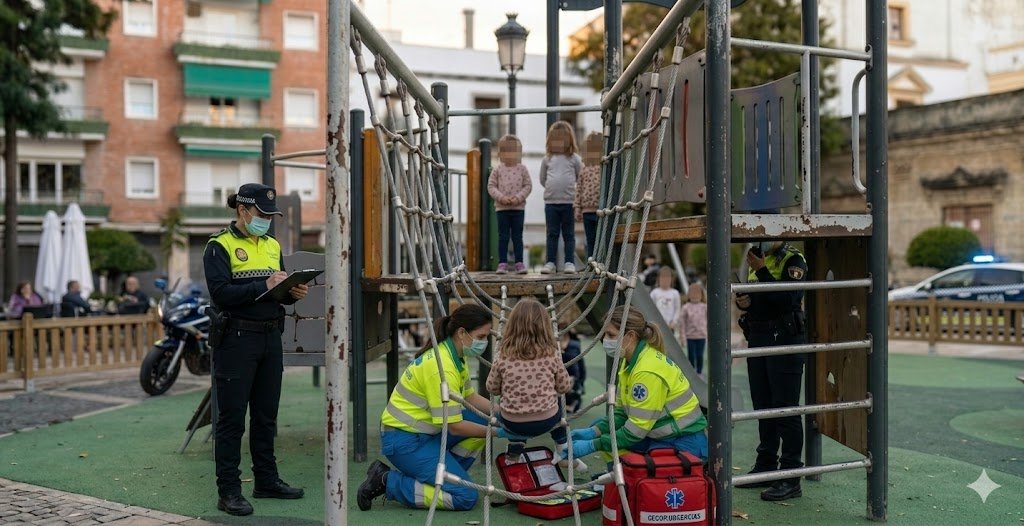 El CECOP asiste a un menor tras un percance en el parque de la plaza del Progreso