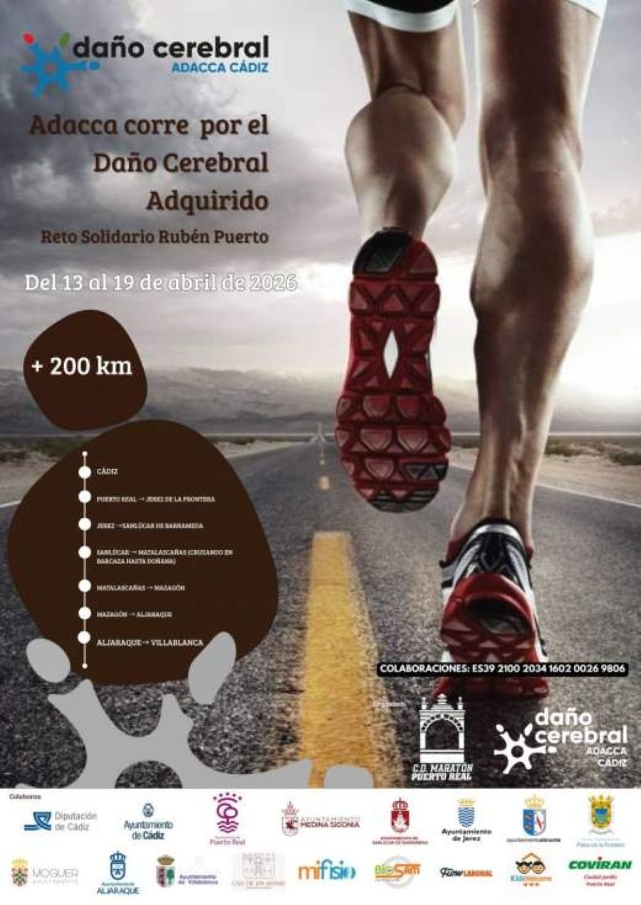 Atleta jerezano Rubén Puerto reto solidario