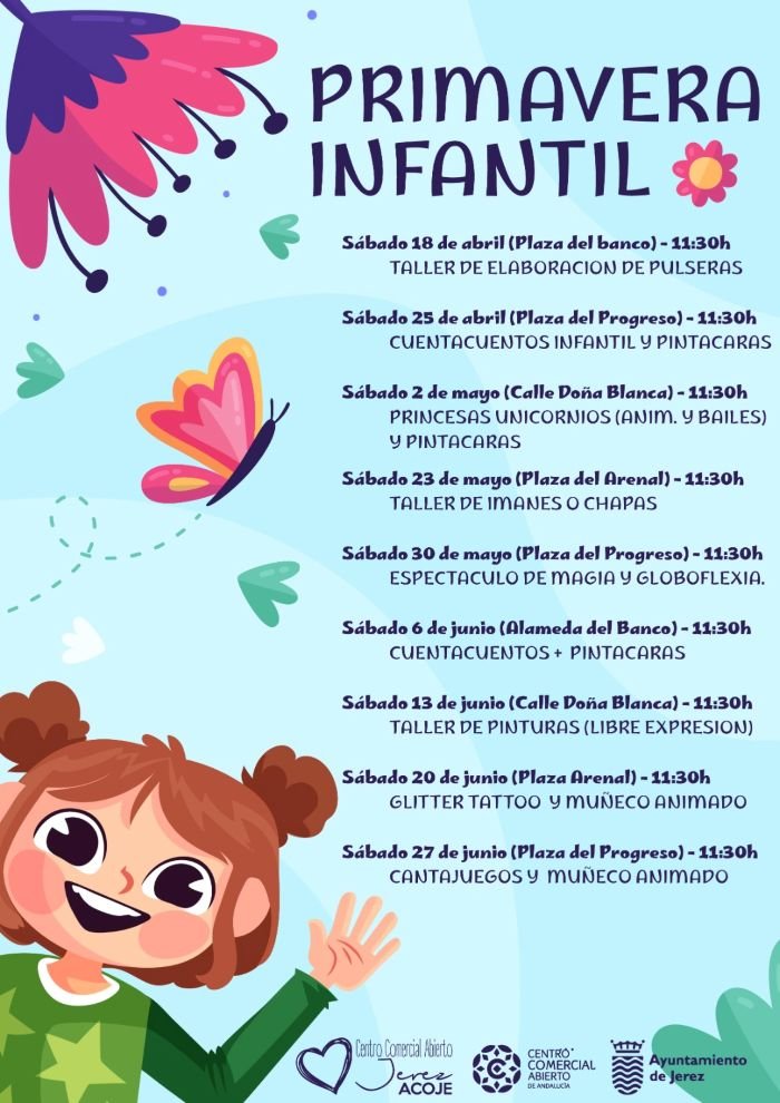 Cartel Primavera Infantil en Jerez