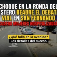 Polémica en la Ronda del Estero: la colisión de dos coches reabre el debate vial en San Fernando