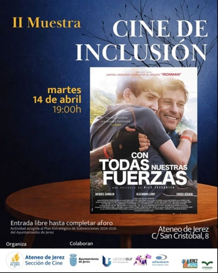 El Ateneo de Jerez proyecta «Con todas nuestras fuerzas» en la II Muestra de Cine de Inclusión