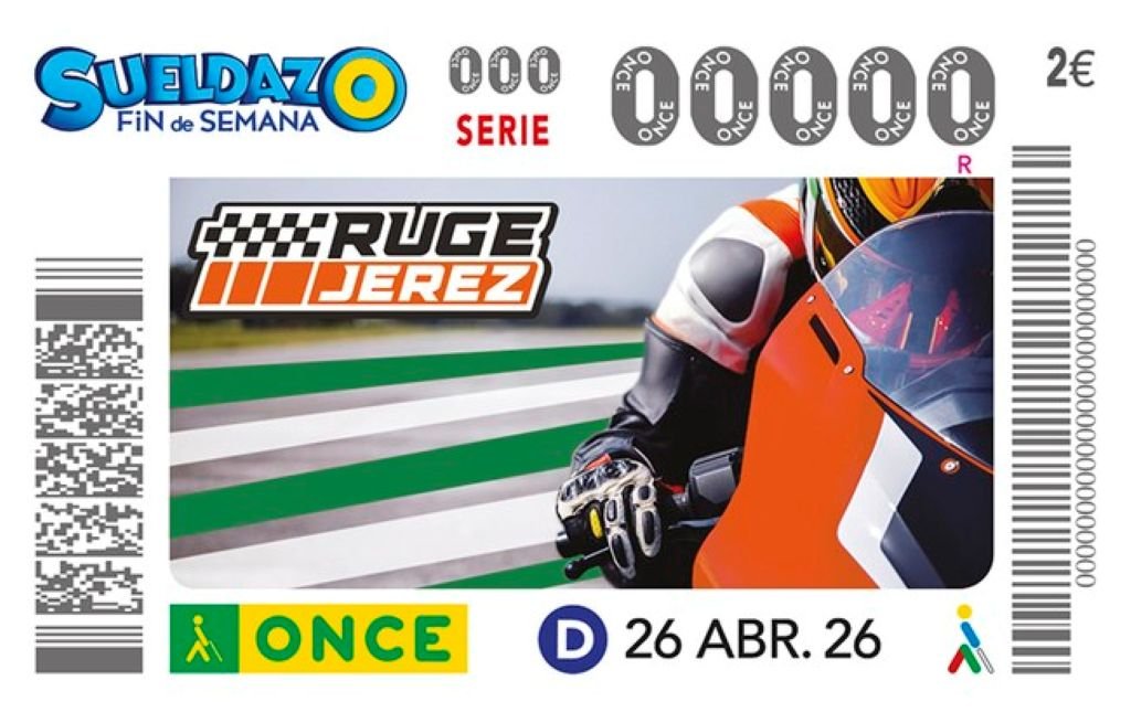 El Gran Premio de España de Motociclismo protagoniza el cupón de la ONCE