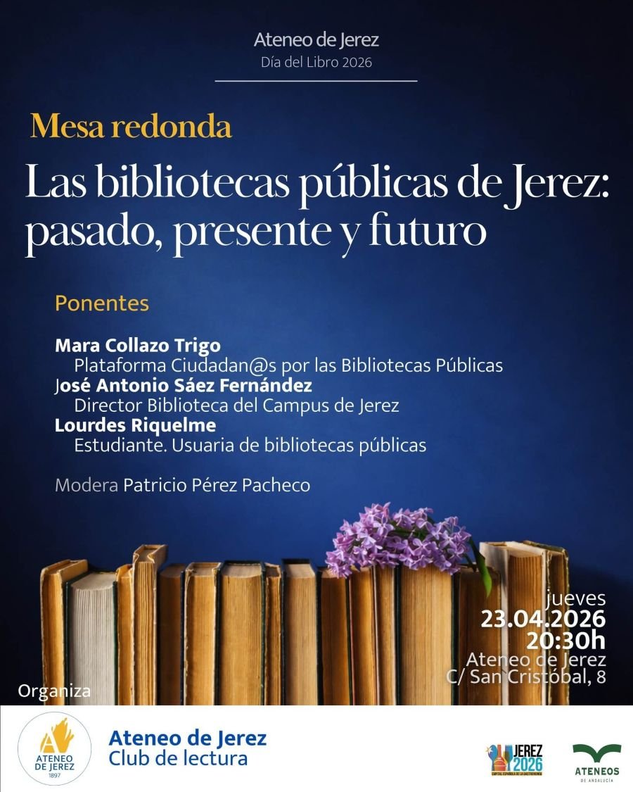 El futuro de las bibliotecas públicas de Jerez a debate en el Ateneo