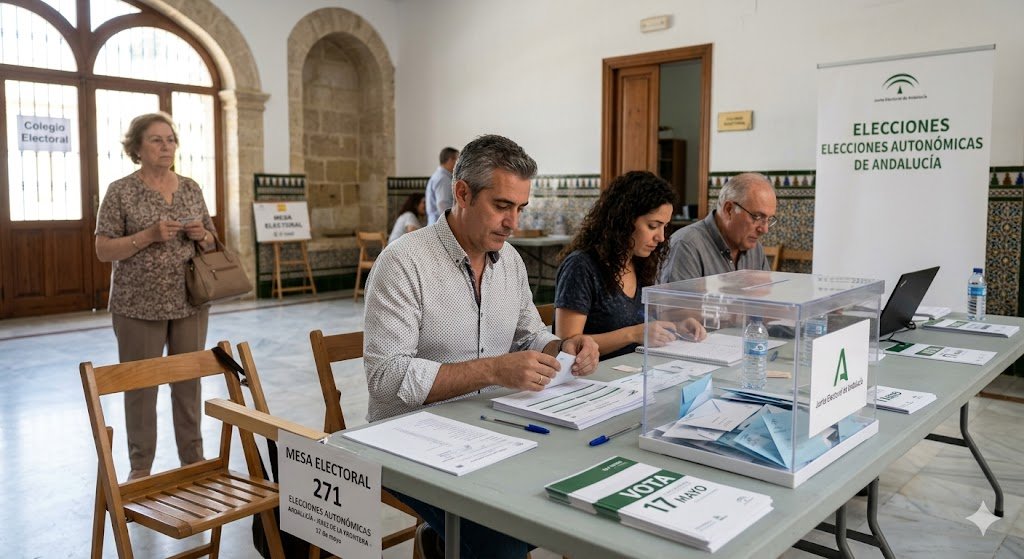 Todo listo en Jerez para las Elecciones Autonómicas del 17 de mayo