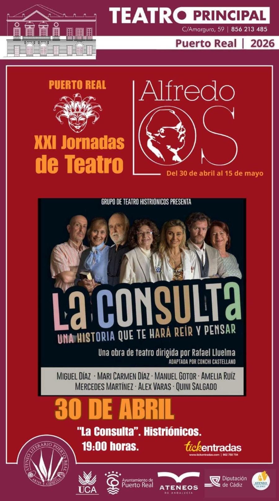 El teatro jerezano conquista Puerto Real con «La Consulta»