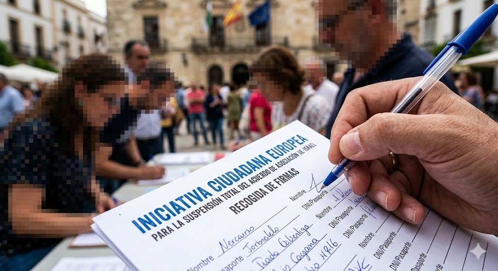 Iniciativa Ciudadana Europea de recogida de firmas ante las violaciones de derechos humanos para exigir la suspensión total del Acuerdo de Asociación UE-Israel