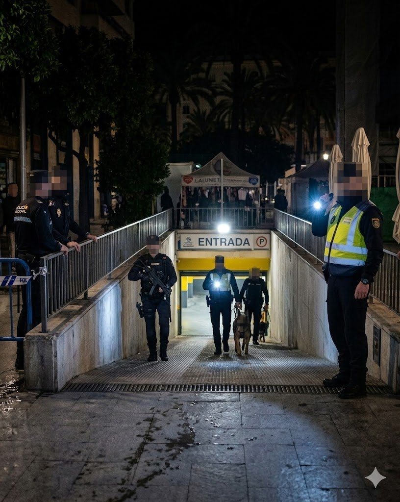 Susto en la Semana Santa de Jerez por una falsa alarma de bomba en la Plaza del Arenal