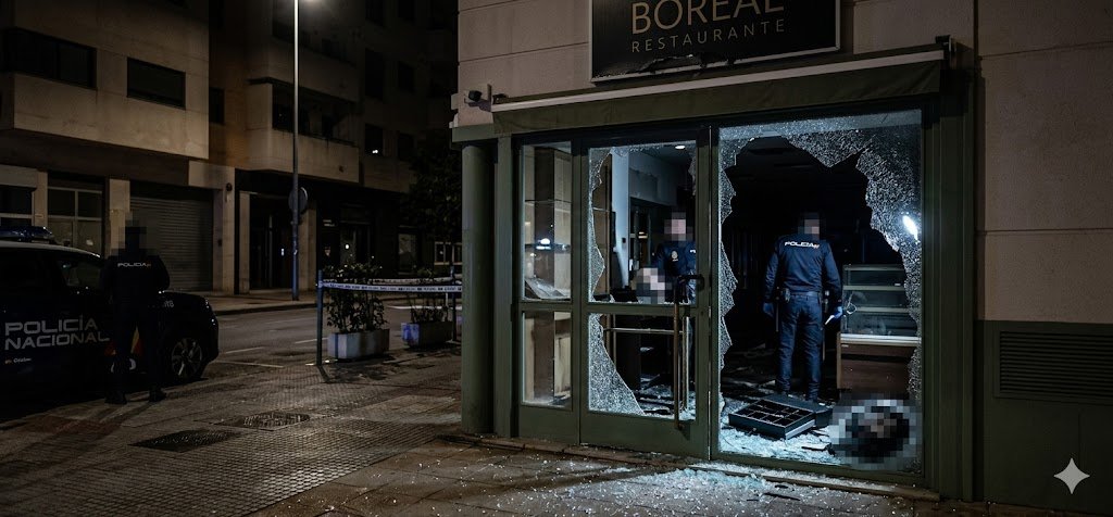 El robo en el Restaurante Boreal de Jerez indigna a la hostelería