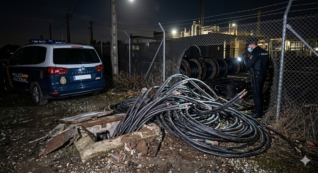 ¡Basta ya! Jerez, a merced de los saqueadores de cobre que amenazan nuestra seguridad