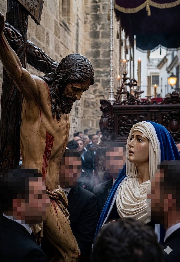 Horarios y recorrido del traslado de los pasos de la Buena Muerte en Jerez 2026