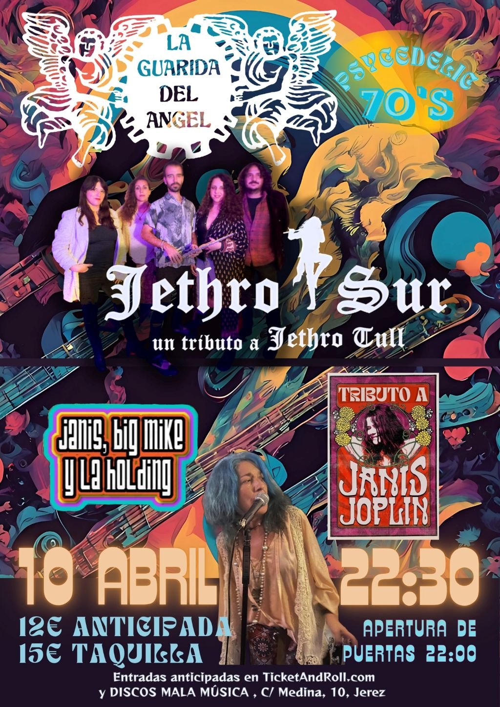 El espíritu de los 70 revive con el tributo a Janis Joplin y Jethro Tull en Jerez