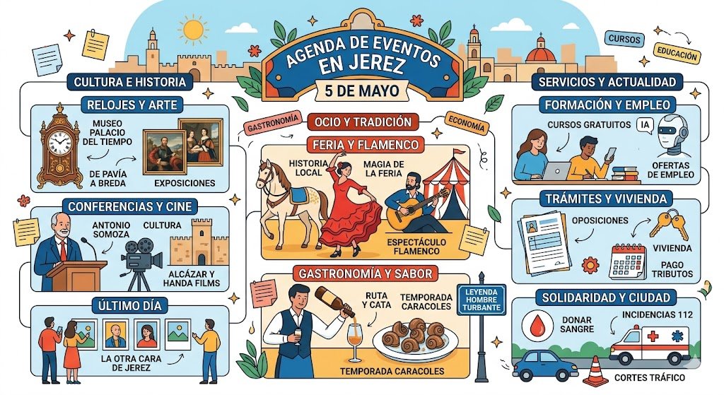 Agenda de eventos en Jerez para el 5 de mayo: descubre los planes que transformarán tu jornada