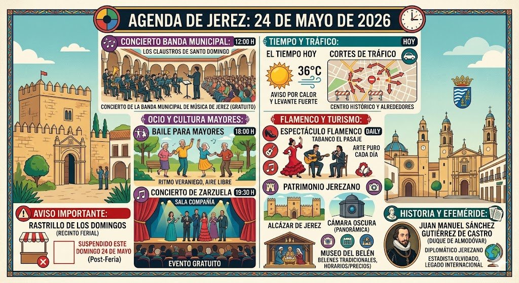 Agenda de Jerez para el 24 de mayo: Guía de eventos y planes imperdibles