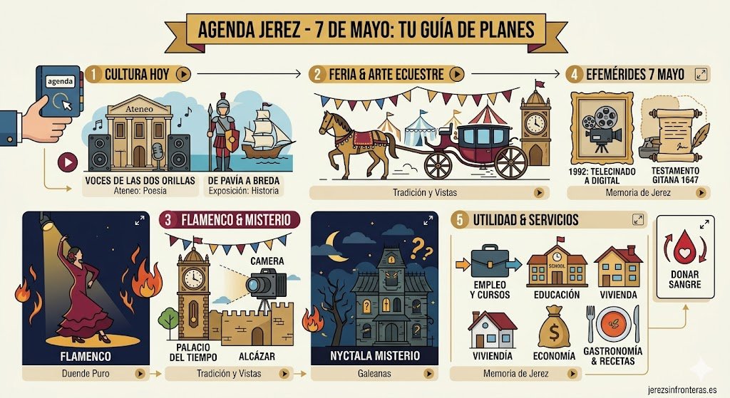 La mejor agenda de eventos en Jerez para el 7 de mayo