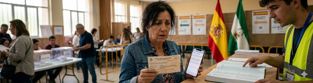 Cómo saber dónde votar en las elecciones de Andalucía 2026 ante el caos informático