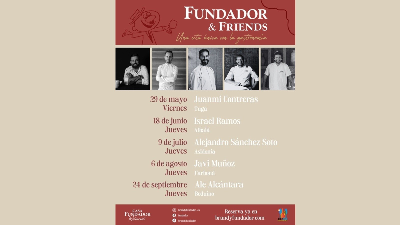 Fundador & Friends en Jerez: Alta cocina y brandis legendarios
