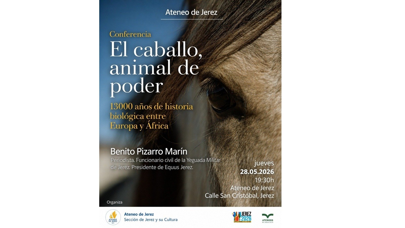 Conferencia ‘El caballo, animal de poder’ en Jerez: Ateneo